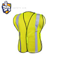 Reliable safety zip industrial fluorescent vest with pockets